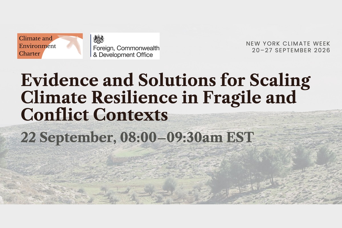 Evidence and Solutions for Scaling Climate Resilience in Fragile and Conflict Contexts