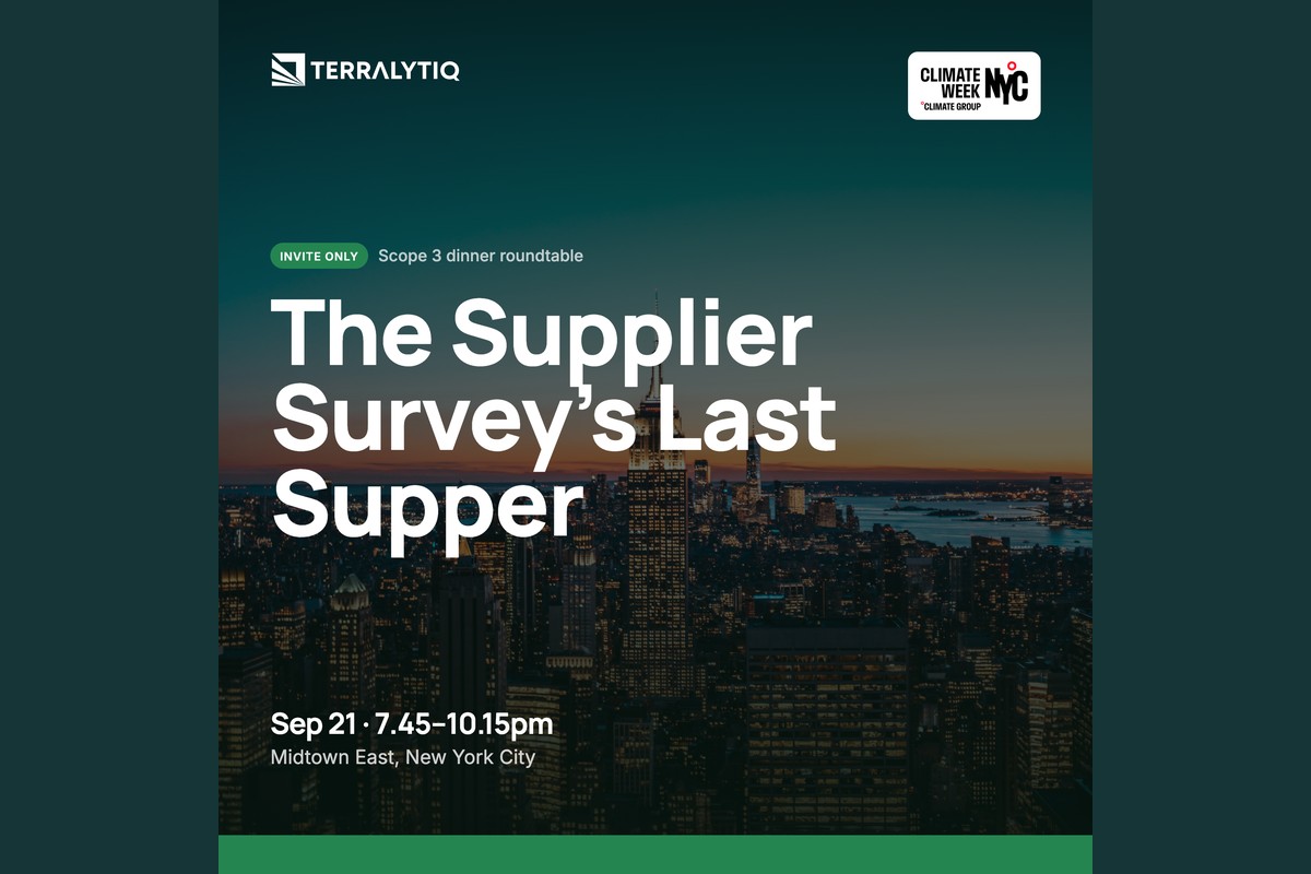 The Supplier Survey's Last Supper (Scope 3 Dinner Roundtable)