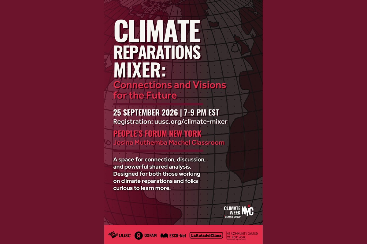Climate Reparations Mixer - Connections and Visions for the Future