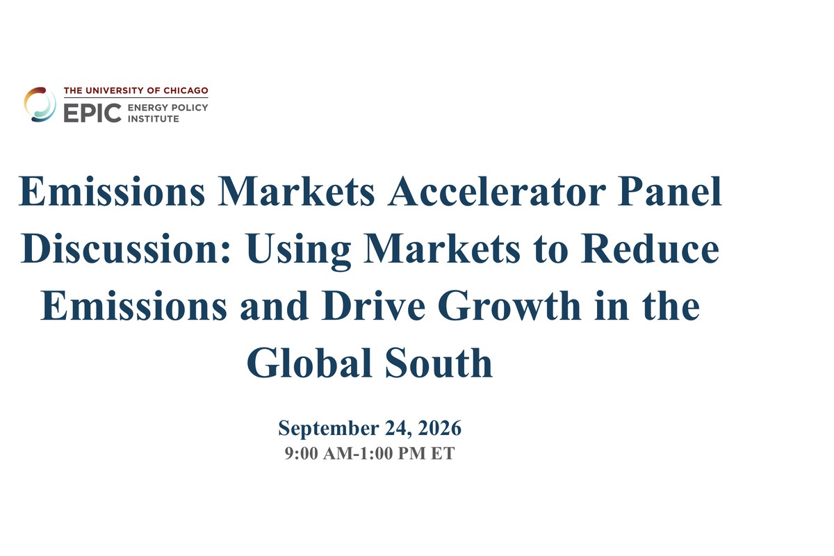 High-level panel discussion: Market-Based Environmental Regulation and the Future of Industrial Emissions Management