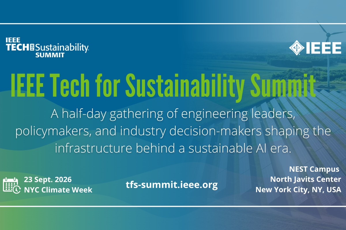 IEEE Tech for Sustainability Summit