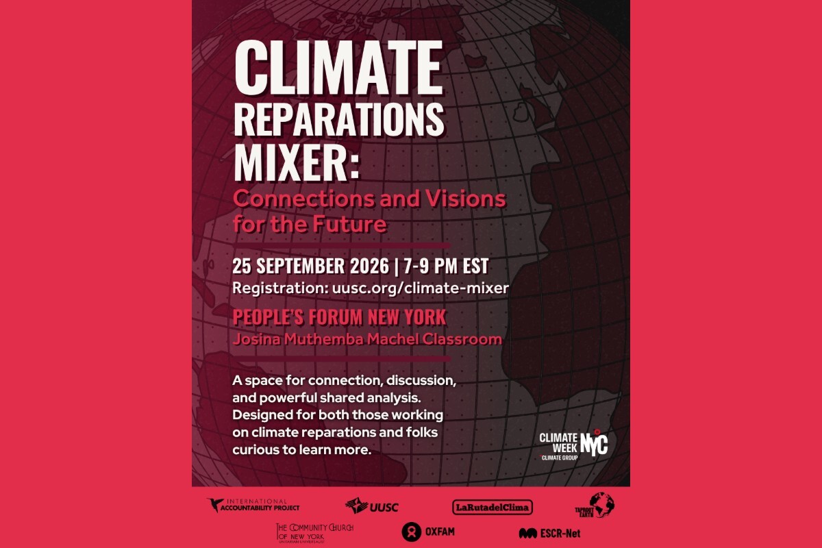 Climate Reparations Mixer - Connections and Visions for the Future