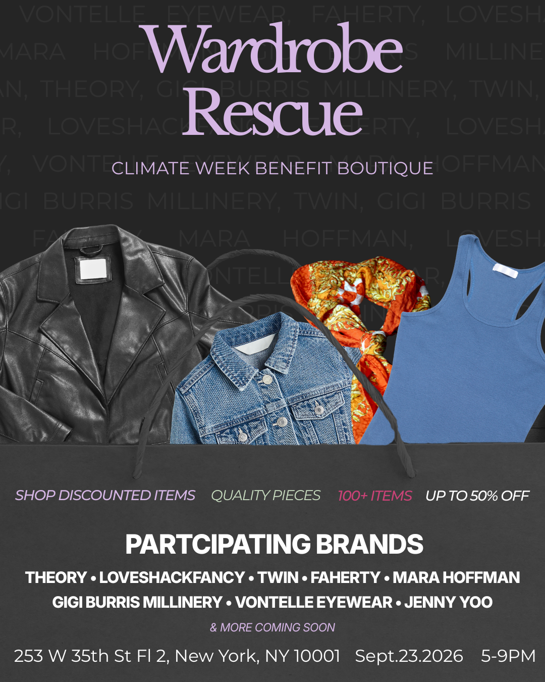 Wardrobe Rescue: NYC Climate Week Benefit Boutique