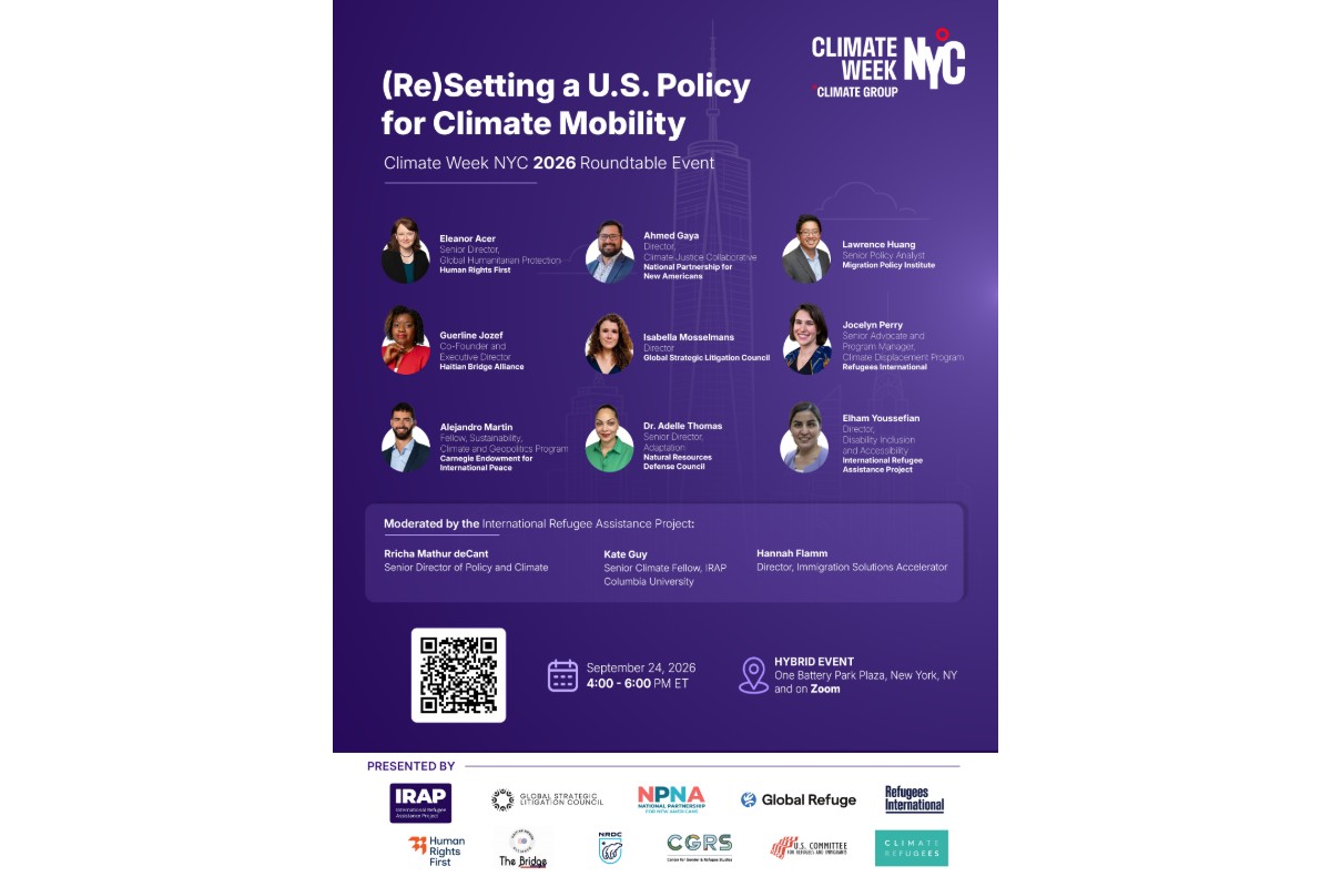 (Re)Setting a U.S. Policy for Climate Migration