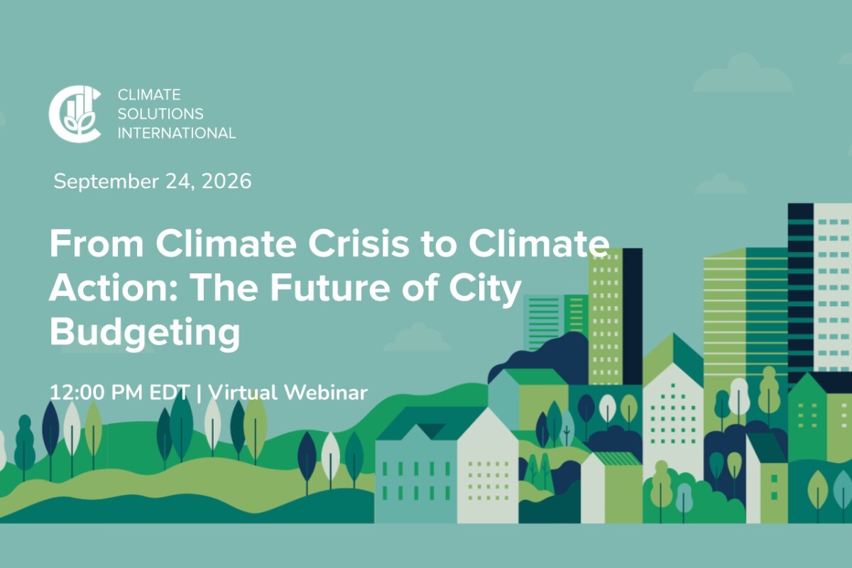 From Climate Crisis to Climate Action: The Future of City Budgeting