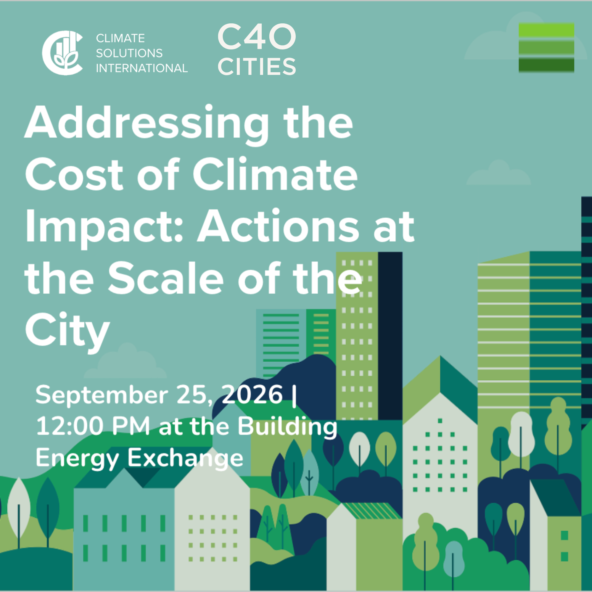 Addressing the Cost of Climate Impact: Actions at the Scale of the City