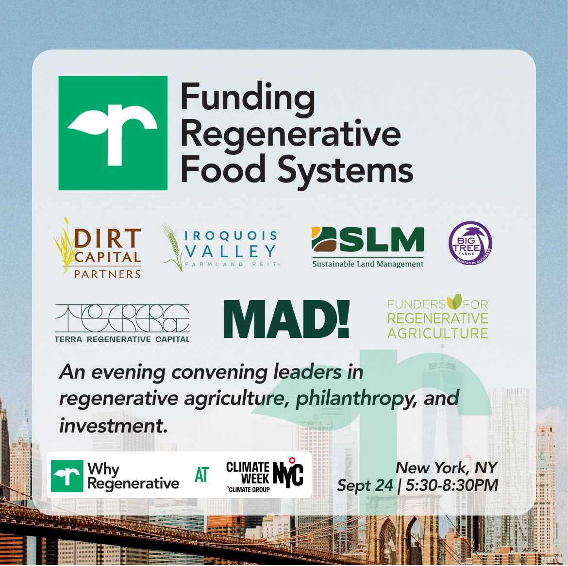 Why Regenerative: Funding Regenerative Food Systems