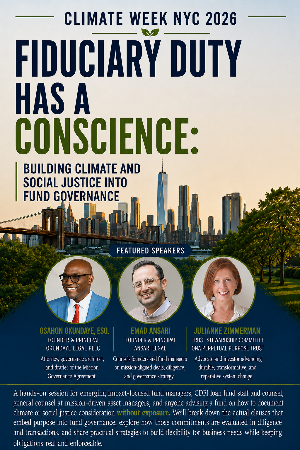 Fiduciary Duty Has a Conscience: Building Climate and Social Justice into Fund Governance