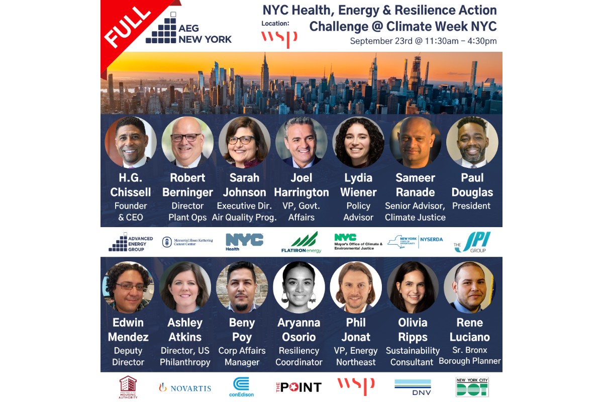 AEG NYC Health, Energy & Resilience Action Challenge @ Climate Week NYC