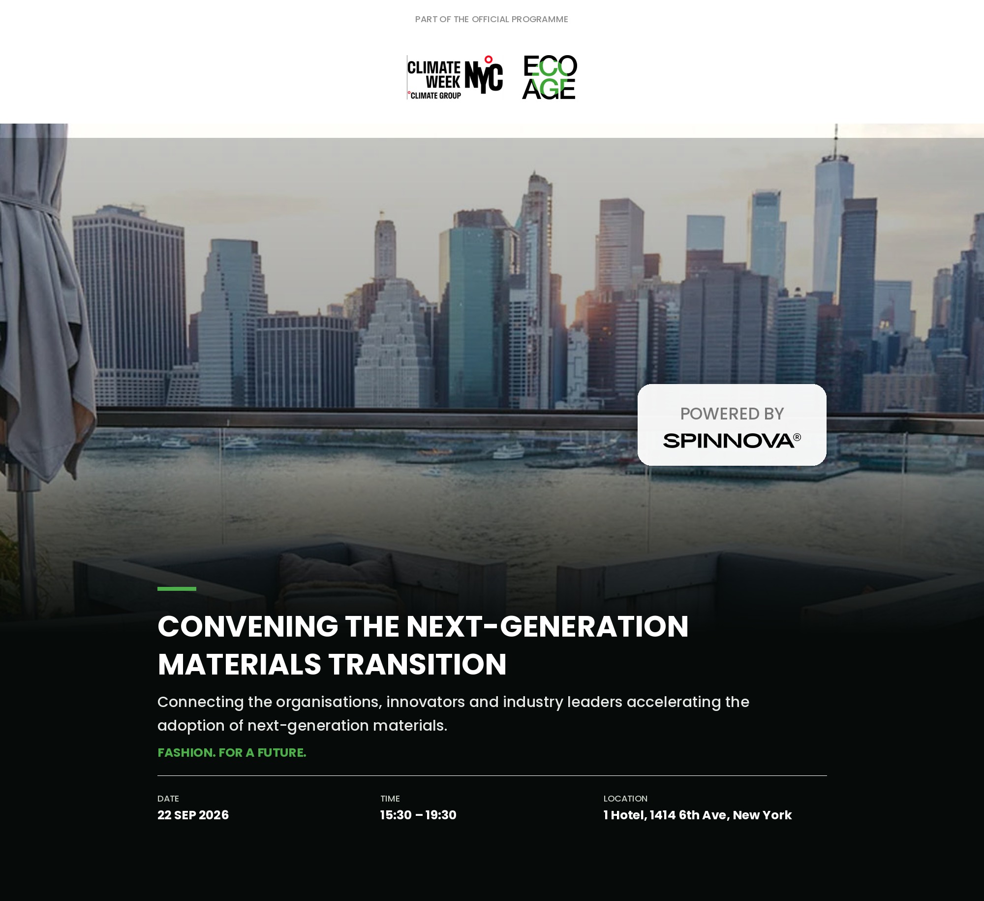 Convening The Next-Gen Materials Transition