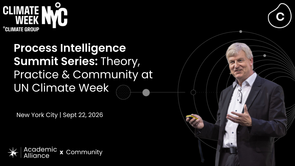 Process Intelligence Summit Series: Theory, Practice & Community at NYC UN Climate Week