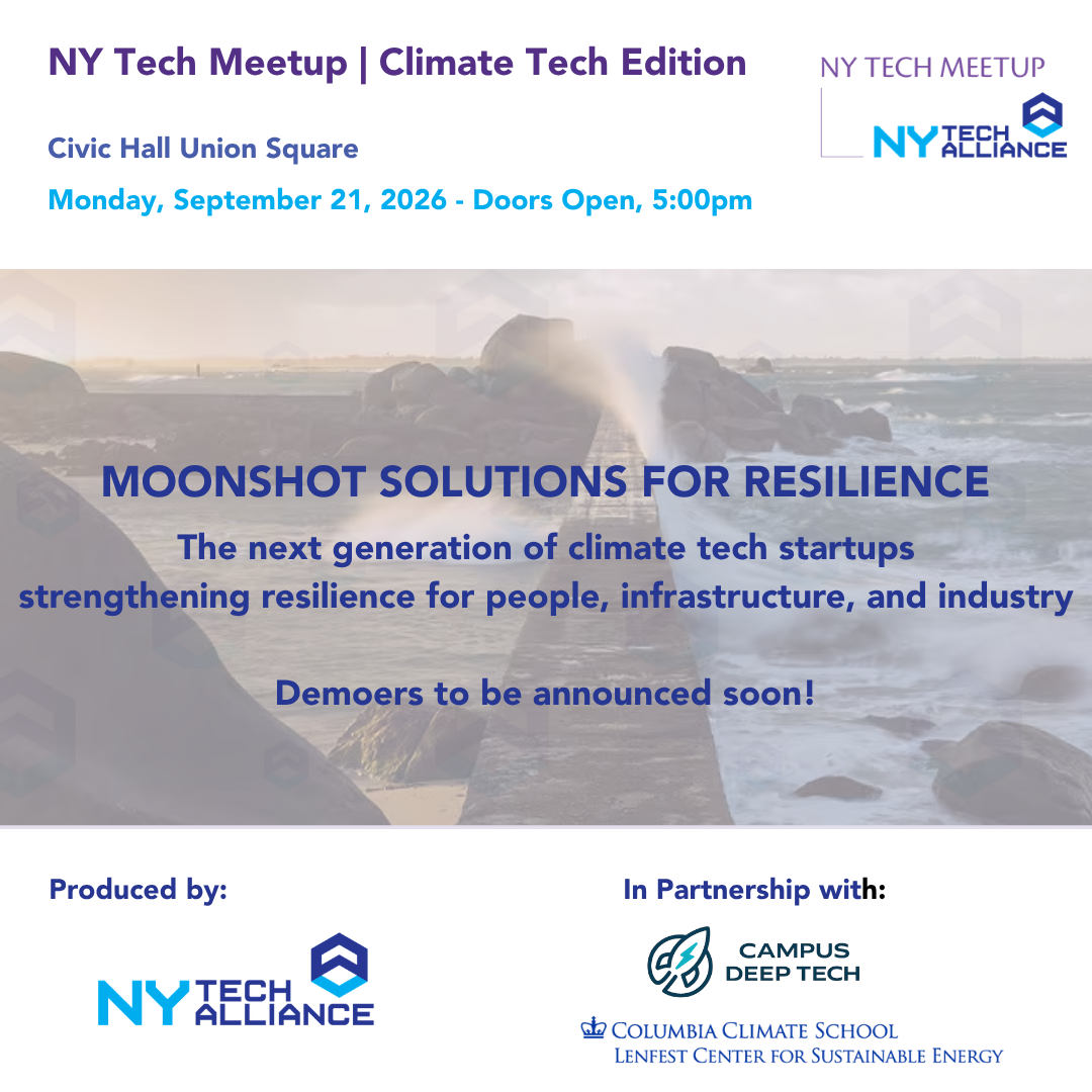 NY Tech Meet Up: Climate Tech Edition