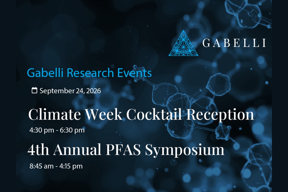 Gabelli’s Climate Week Cocktail Reception and PFAS Symposium