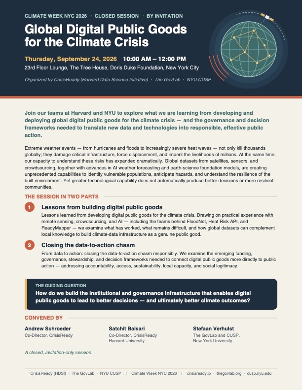 Global Digital Public Goods for the Climate Crisis