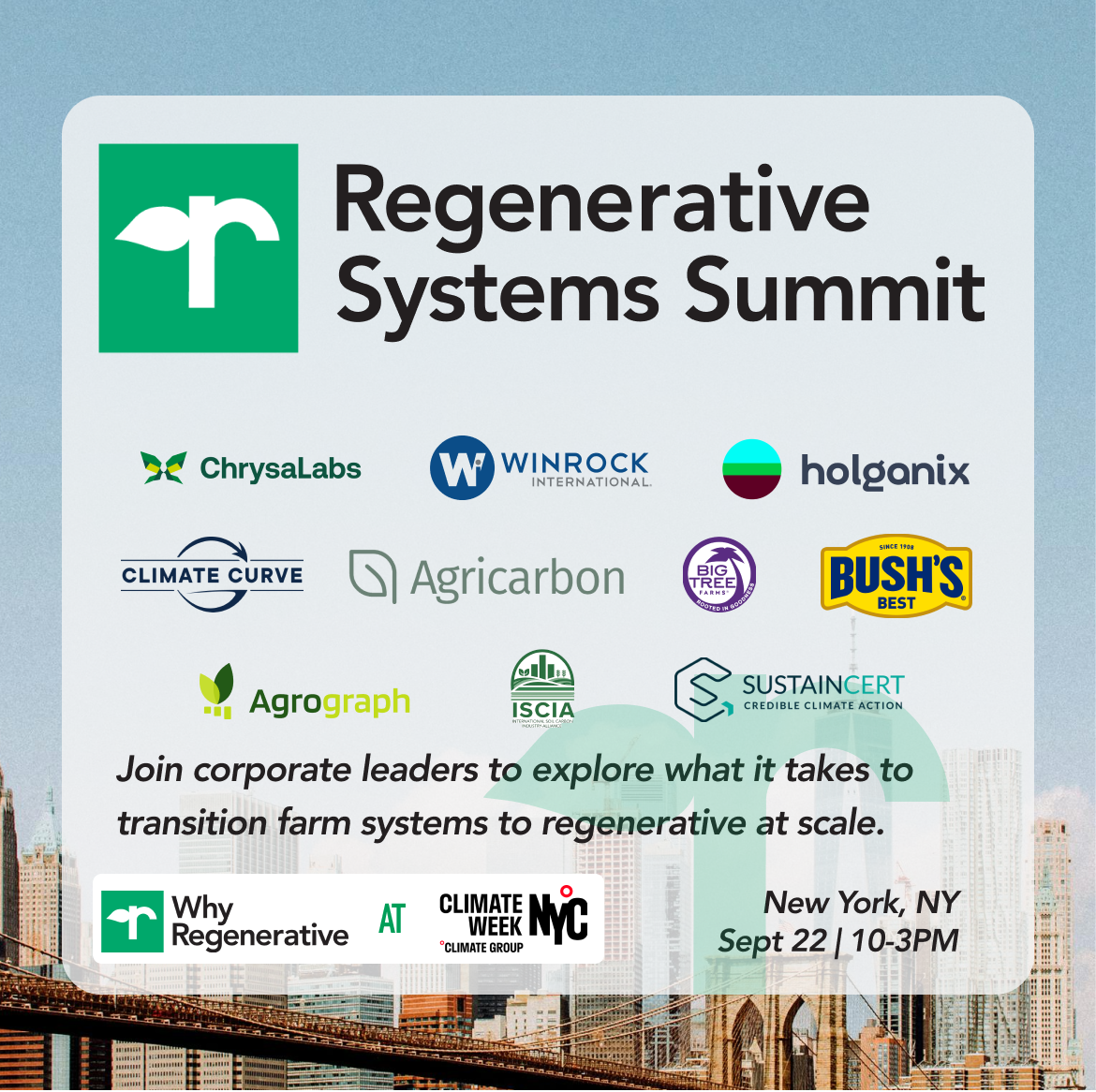 Why Regenerative: Regenerative Systems Summit