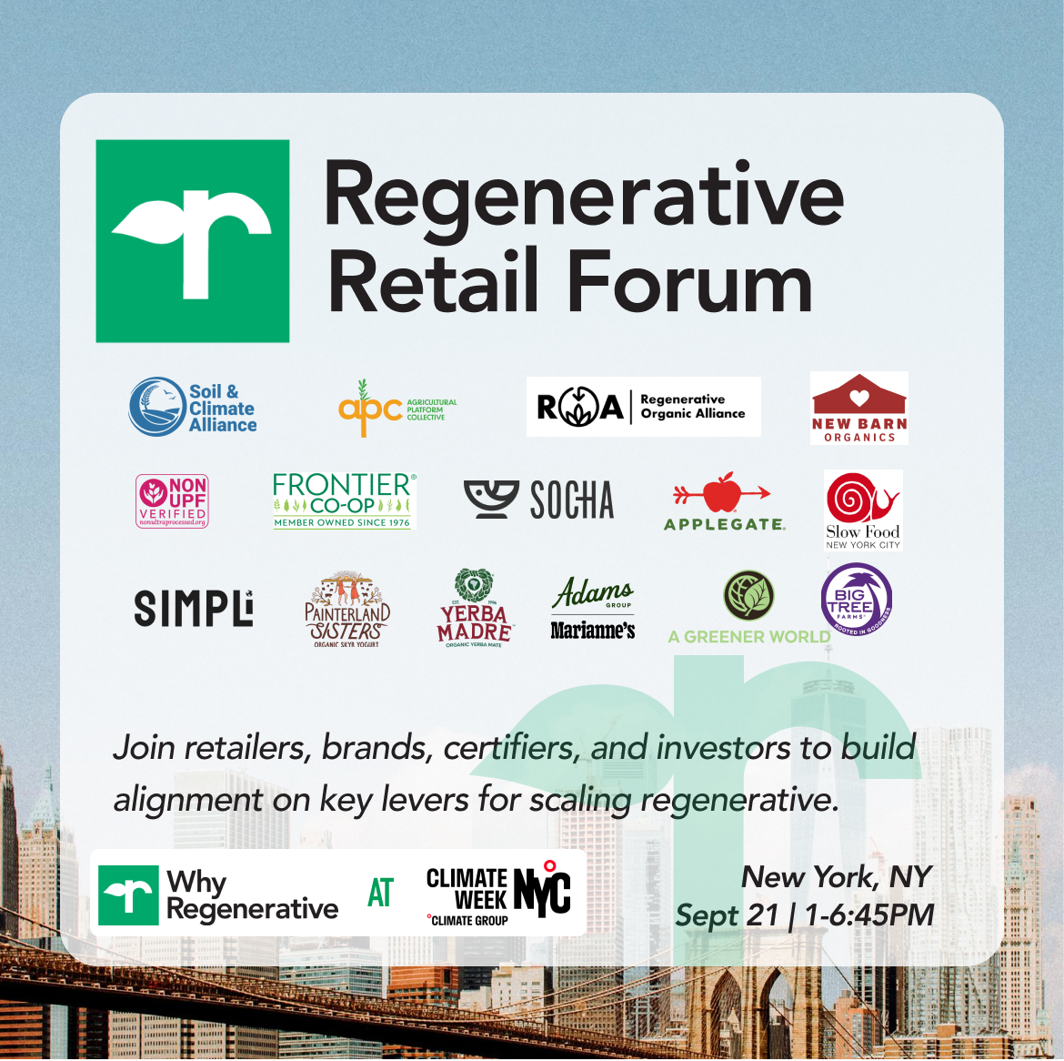 Why Regenerative: Regenerative Retail Forum