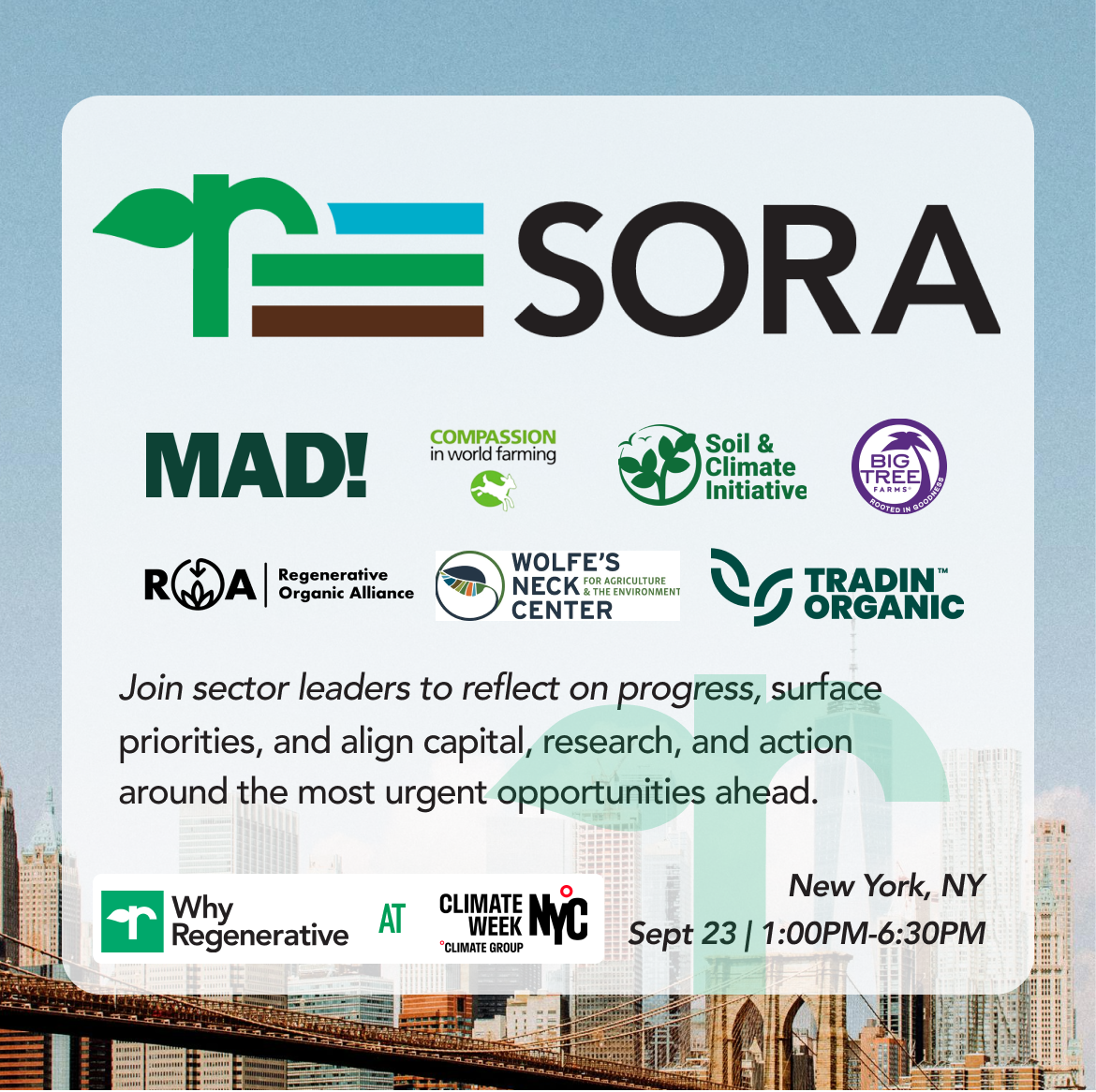 Why Regenerative: The State of Regenerative Agriculture (SORA)