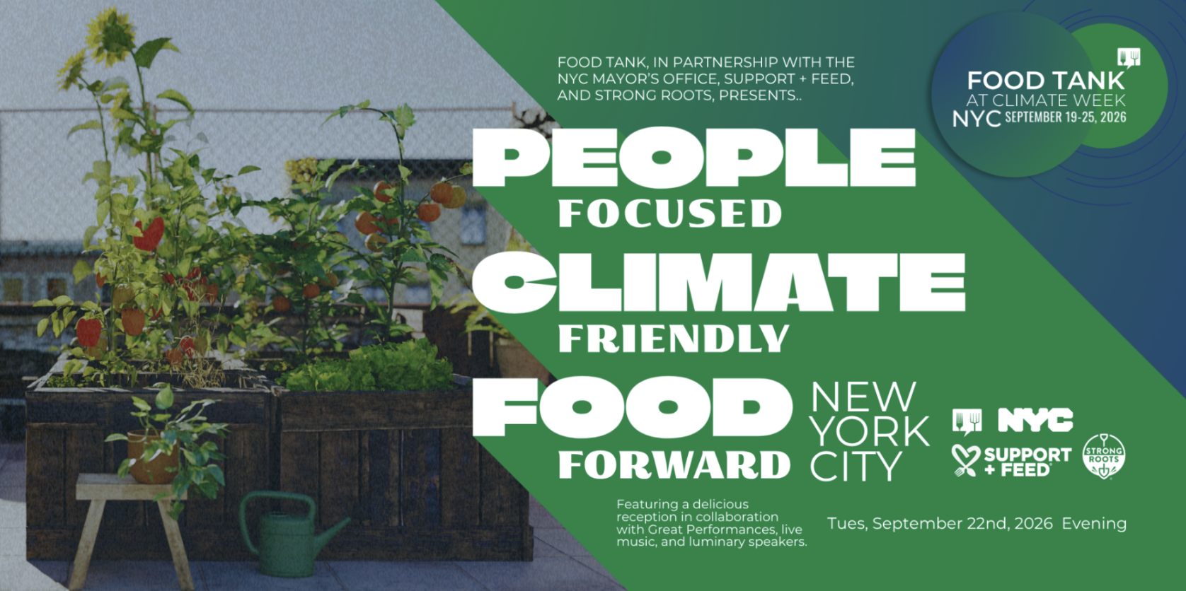 Food Tank at Climate Week NYC: People-Focused. Climate-Friendly. Food-Forward New York City