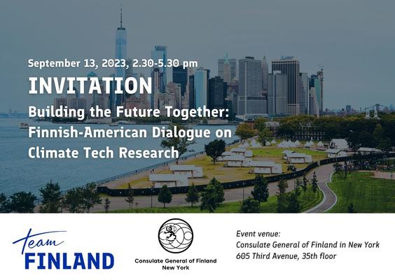 Building the Future Together – Finnish-American Dialogue on Climate Tech  