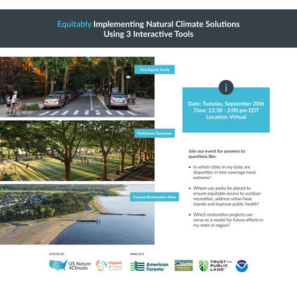 Equitably Implementing Natural Climate Solutions Using 3 Interactive Tools