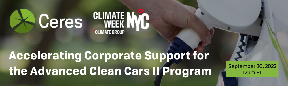 Accelerating Corporate Support for the Advanced Clean Cars II Program