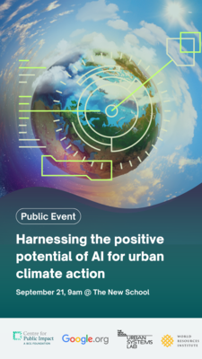 Harnessing the positive potential of AI for urban climate action