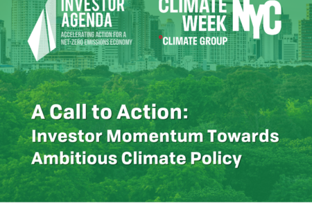 A Call to Action: Investor Momentum Towards Ambitious Climate Policy