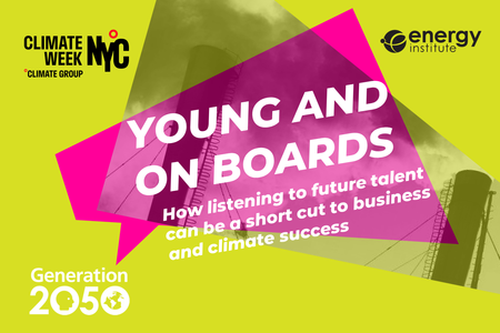 YOUNG AND ON BOARDS: How listening to future talent can be a short cut to business and climate success